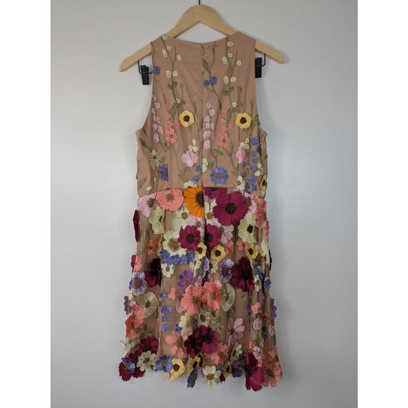 Milly Hannah Embroidered Floral Sleeveless Mini Dress (Altered) - Picture 8 of 11